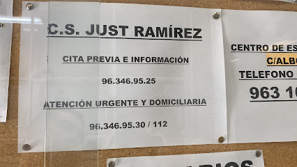 VALENCIA - JUST RAMÍREZ - Cita centros de Salud